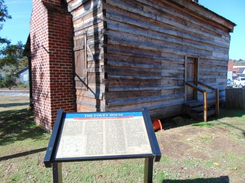The Couey House and Marker image. Click for full size.