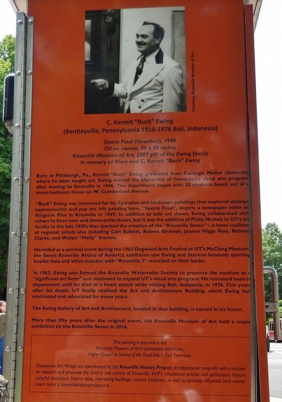 C. Kermit "Buck" Ewing Marker image. Click for full size.