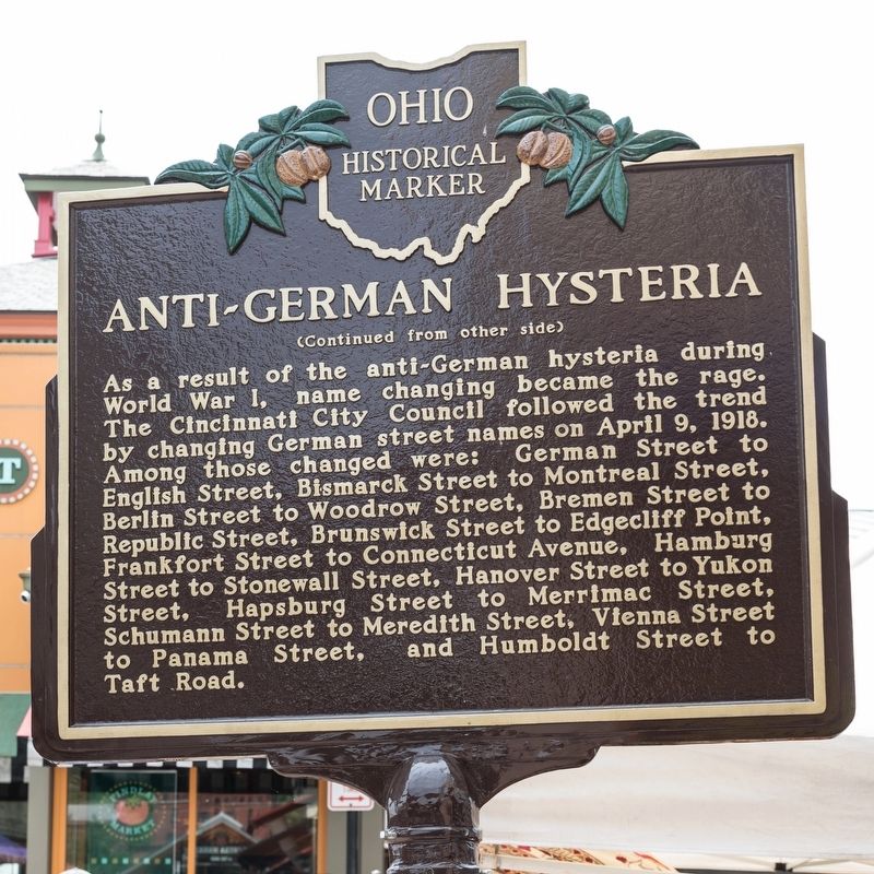 Anti-German Hysteria Marker, side two image. Click for full size.