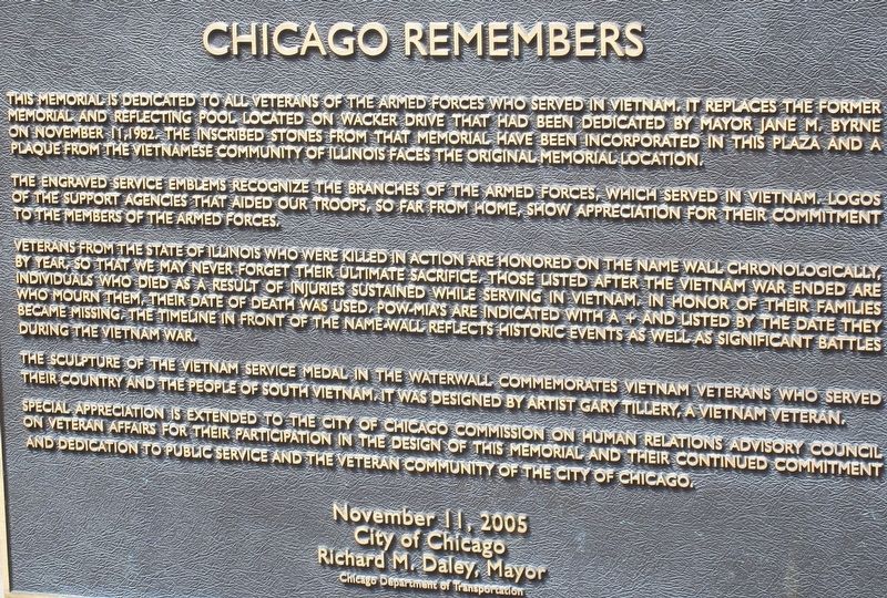 Chicago Remembers Marker image. Click for full size.