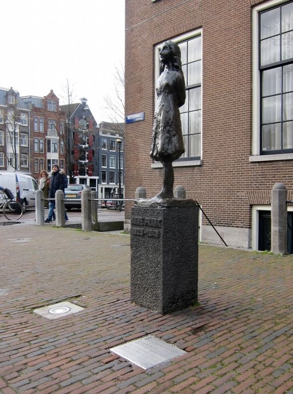 Anne Frank Memorial - wide view. Click for full size. Anne Frank Memorial - wide view image. Click for full size.
