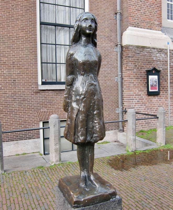 Anne Frank (1977), by Mari Andriessen. Click for full size. Anne Frank (1977), by Mari Andriessen image. Click for full size.