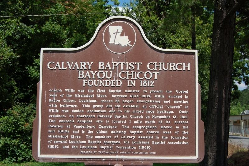 Calvary Baptist Church Marker image. Click for full size.