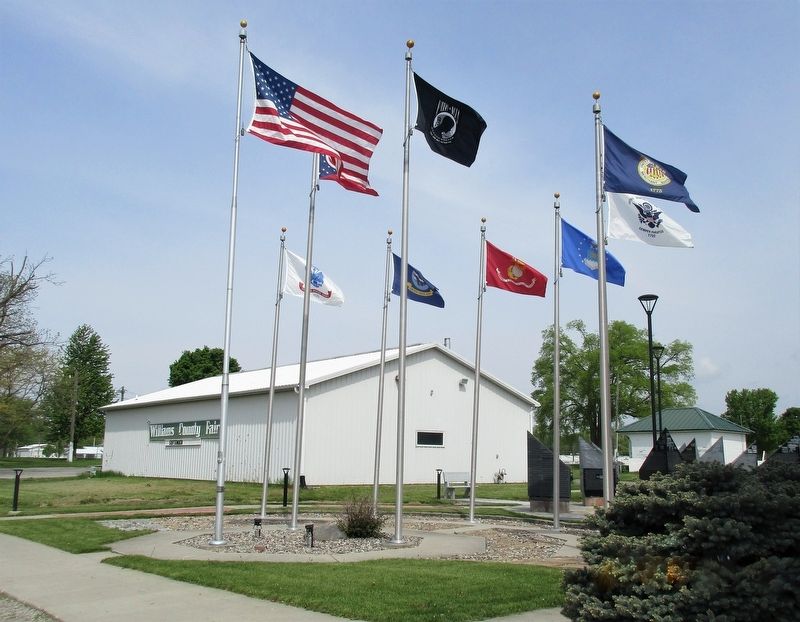 Williams County Veterans Memorial image. Click for full size.