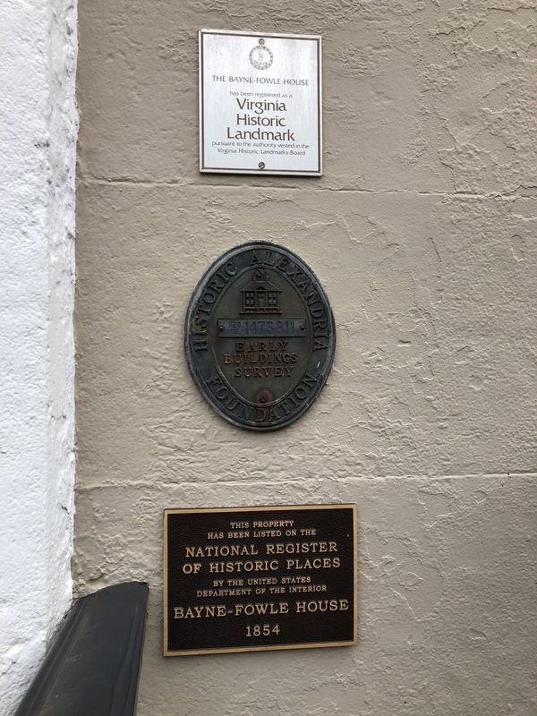 Bayne-Fowle House Marker image. Click for full size.