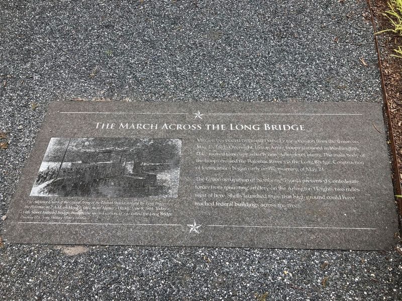 The March Across the Long Bridge Marker image. Click for full size.