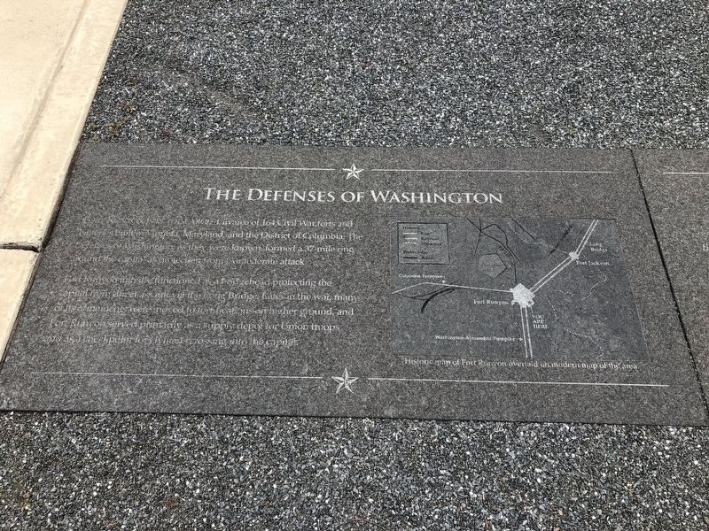 The Defenses of Washington Marker image. Click for full size.