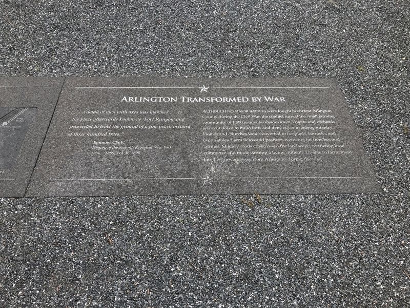 Arlington Transformed by War Marker image. Click for full size.