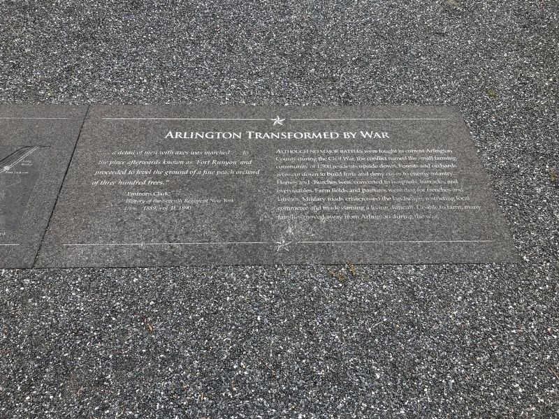 Arlington Transformed by War Marker. Click for full size. Arlington Transformed by War Marker image. Click for full size.