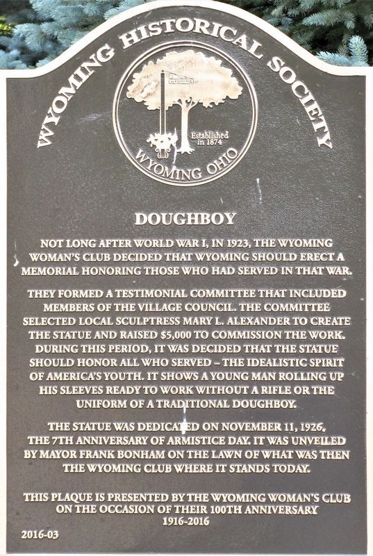 Doughboy Marker image. Click for full size.