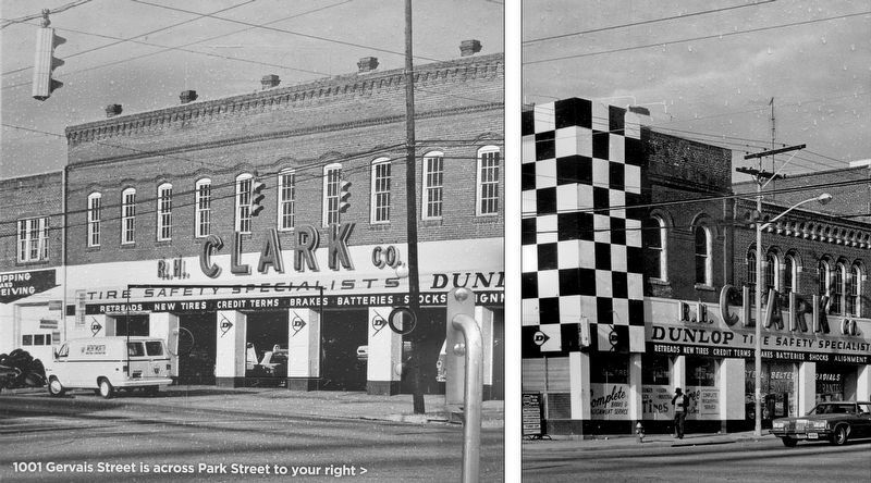 Marker detail: Historic 1001 Gervais Street photographs image. Click for full size.