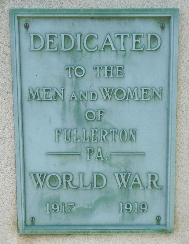 World War I Memorial Dedication image. Click for full size.