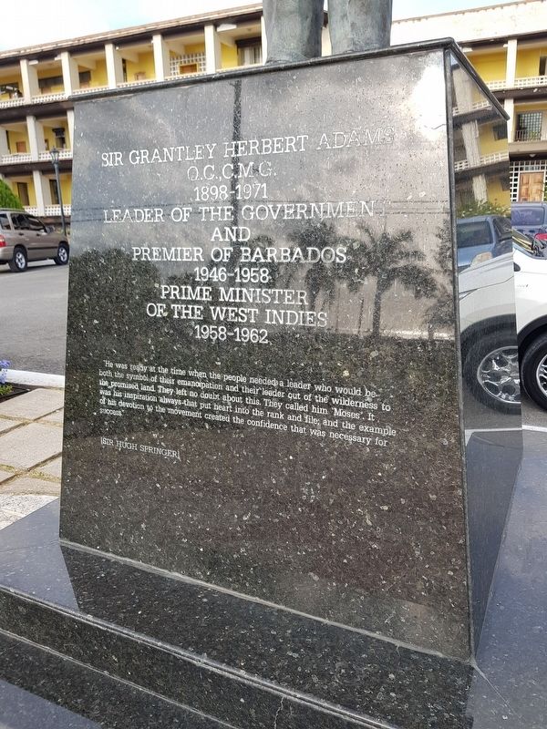 Sir Grantley Herbert Adams Marker. Click for full size. Sir Grantley Herbert Adams Marker image. Click for full size.