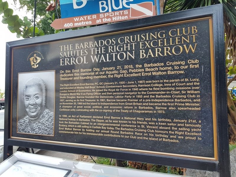 Errol Walton Barrow Marker image. Click for full size.
