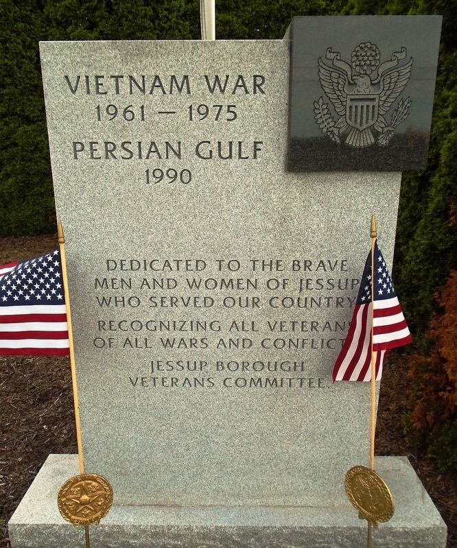 Veterans Memorial Vietnam and Persian Gulf Marker image. Click for full size.