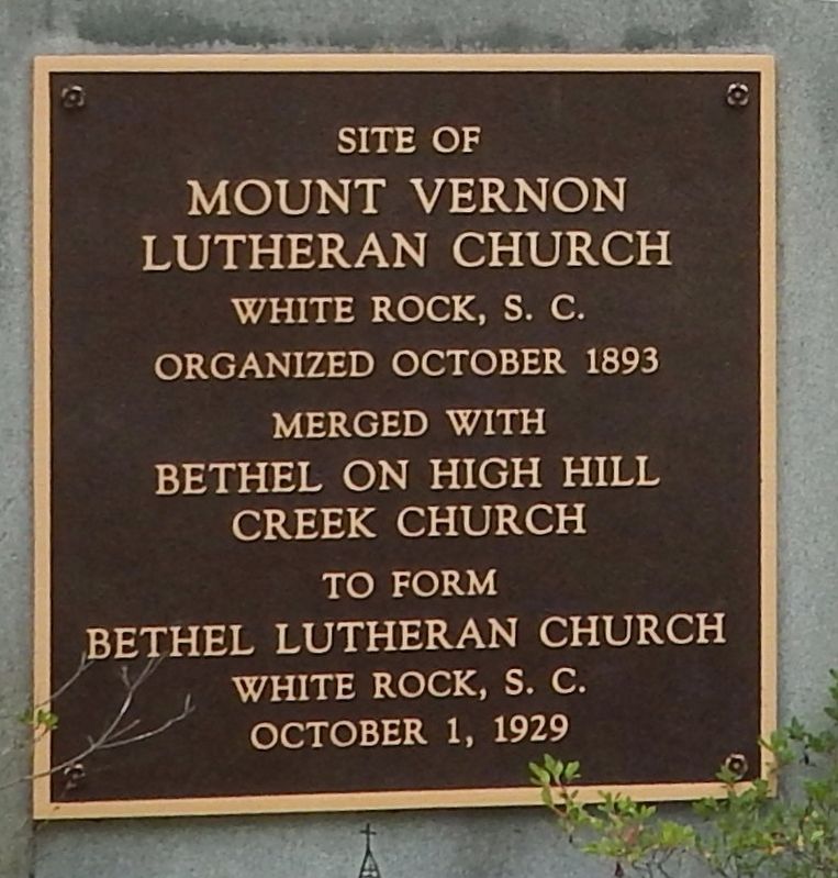 Site of Mount Vernon Lutheran Church Marker image. Click for full size.