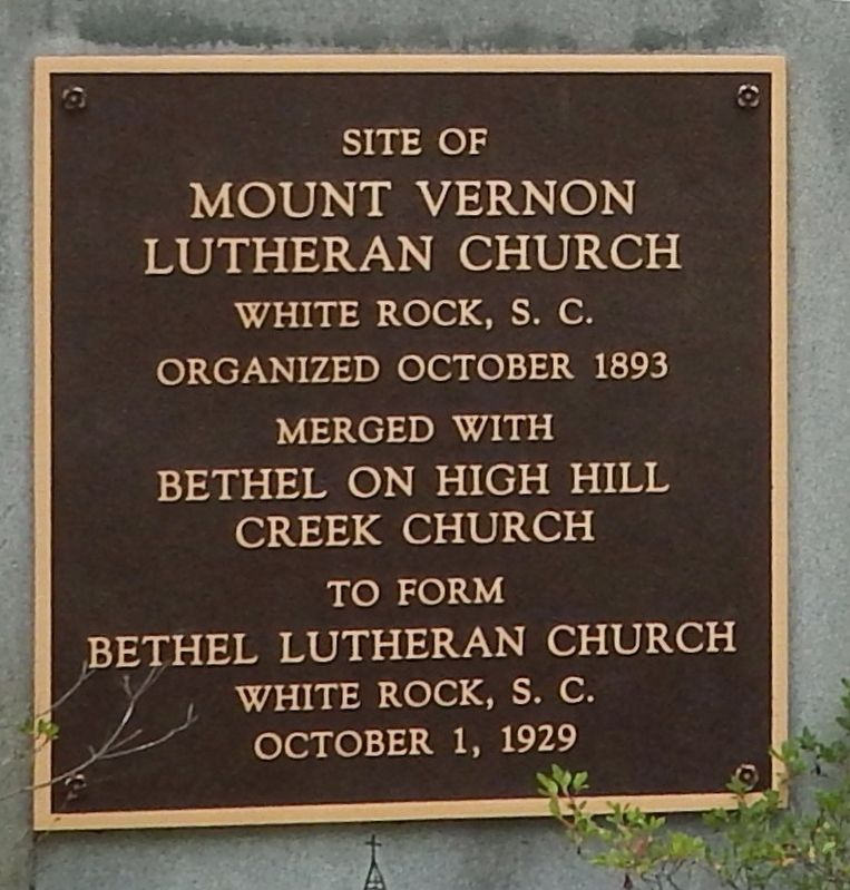 Site of Mount Vernon Lutheran Church Marker. Click for full size. Site of Mount Vernon Lutheran Church Marker image. Click for full size.