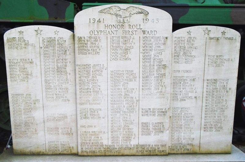 World War II Memorial Honor Roll. Click for full size. World War II Memorial Honor Roll image. Click for full size.