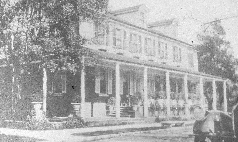 Marker detail: Colonial Revival style in the 1920s image. Click for full size.