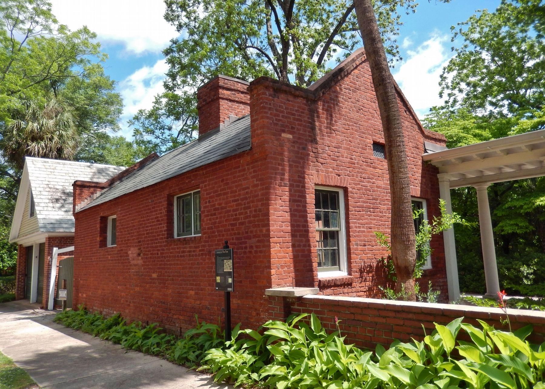 Seibles House Kitchen<br>(<i>marker visible near center � at southwest corner of building</i>) image. Click for full size.