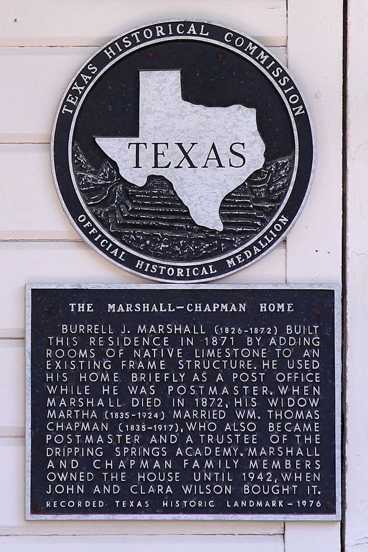 The Marshall-Chapman Home Marker image. Click for full size.