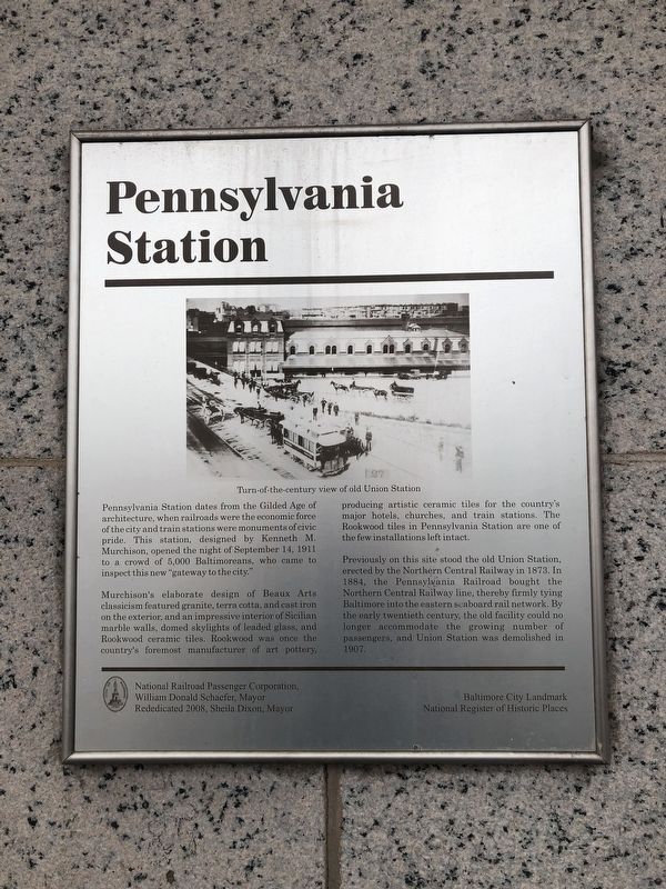 Pennsylvania Station Marker image. Click for full size.
