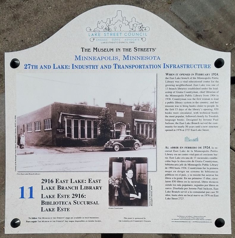 East Lake Branch Library marker image. Click for full size.