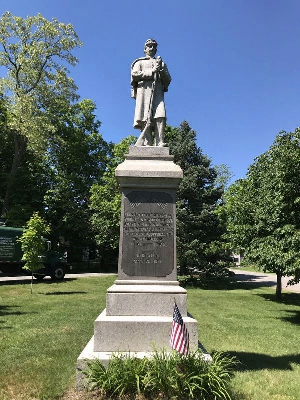Shirley Civil War Memorial image. Click for full size.