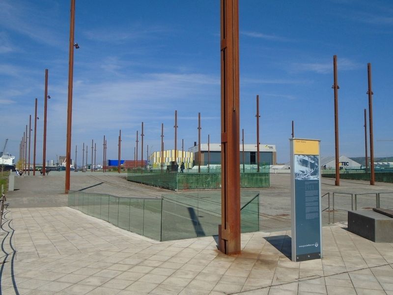 Titanic Slipway and Marker image. Click for full size.