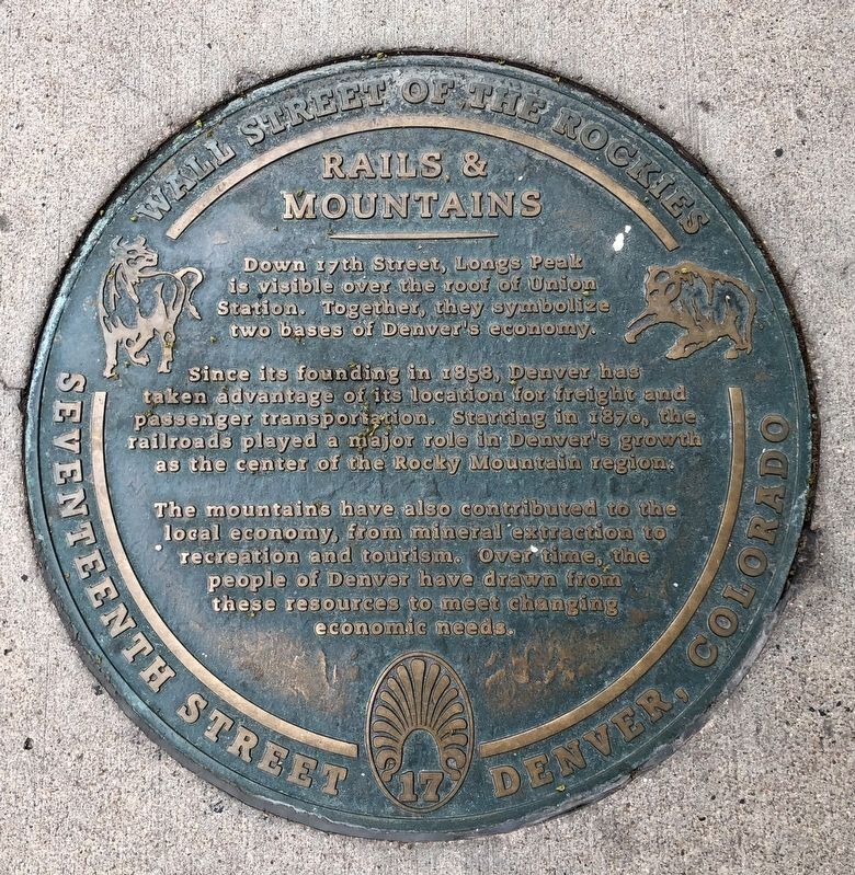 Rails and Mountains Marker. Click for full size. Rails and Mountains Marker image. Click for full size.