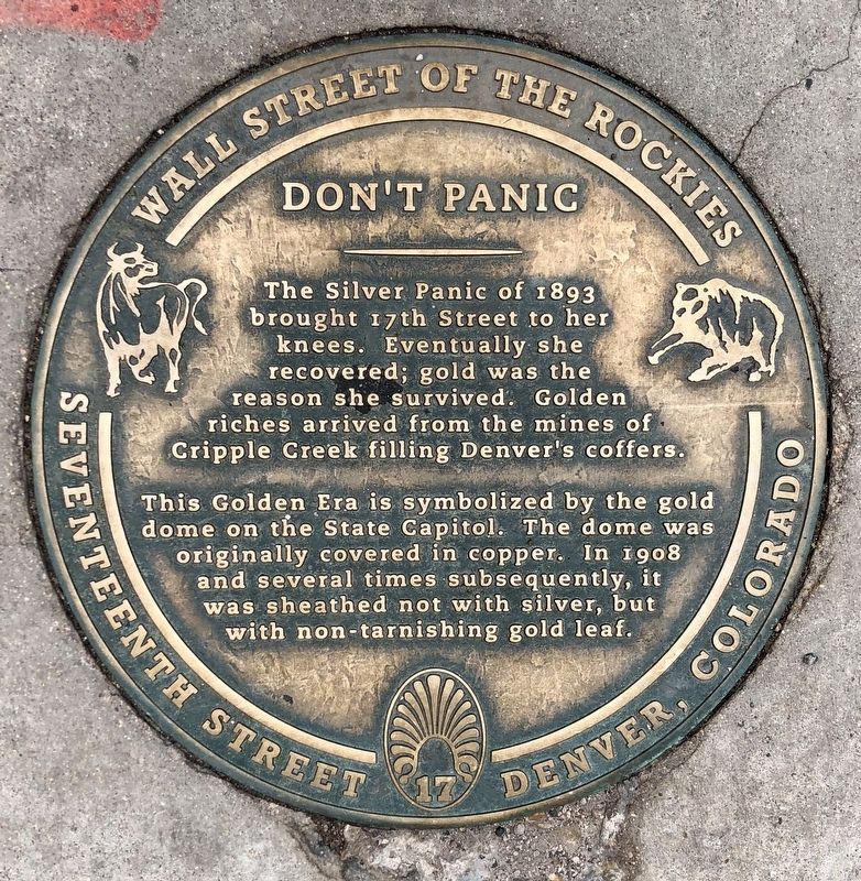 Don't Panic Marker. Click for full size. Don't Panic Marker image. Click for full size.