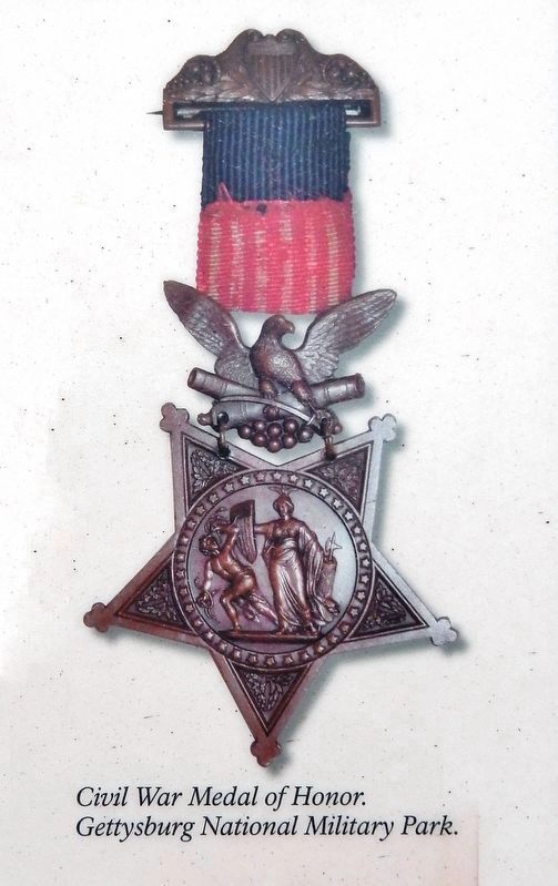Marker detail: Civil War Medal of Honor image. Click for full size.