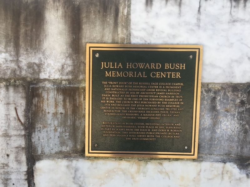 Julia Howard Bush Memorial Center Marker image. Click for full size.