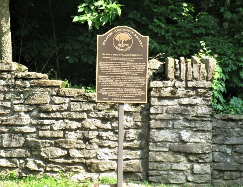 Barney- Fisk Stearns Property Marker image. Click for full size.