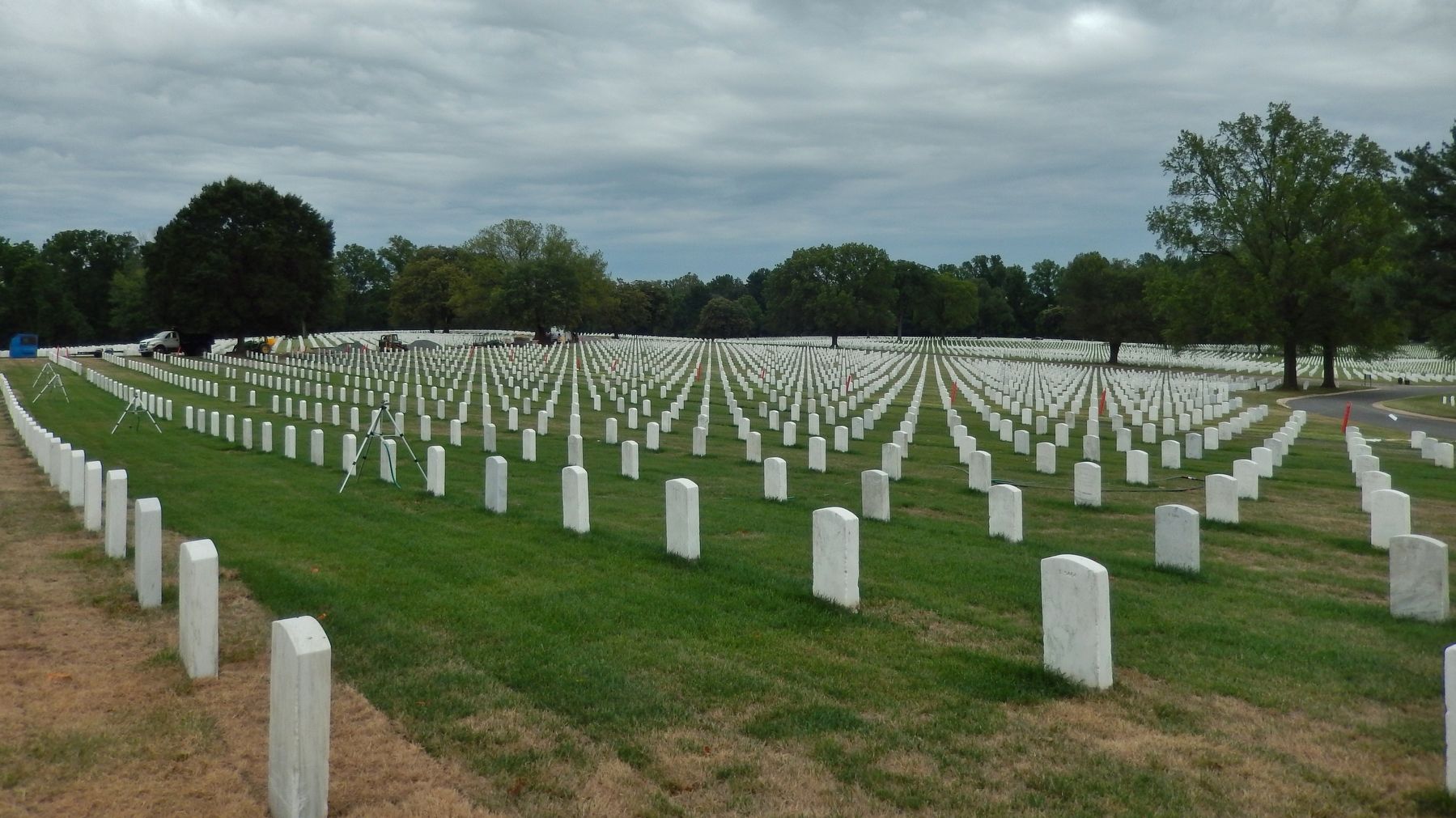 Baltimore National Cemetery (<i>hill top view</i>) image. Click for full size.