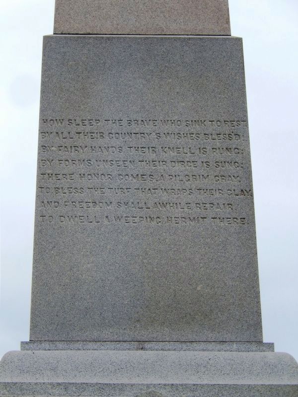 Maryland Sons Monument<br>(<i>east side inscription</i>) image. Click for full size.
