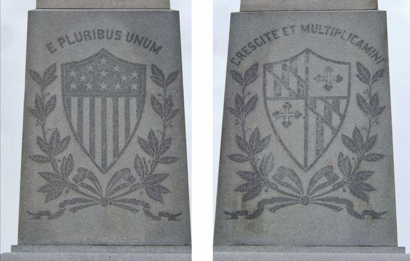 Maryland Sons Monument (<i>north & south inscription detail</i>) image. Click for full size.