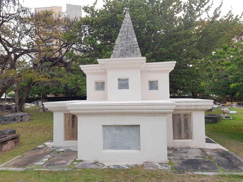 An additional monument at the cemetery which includes earlier graves image. Click for full size.