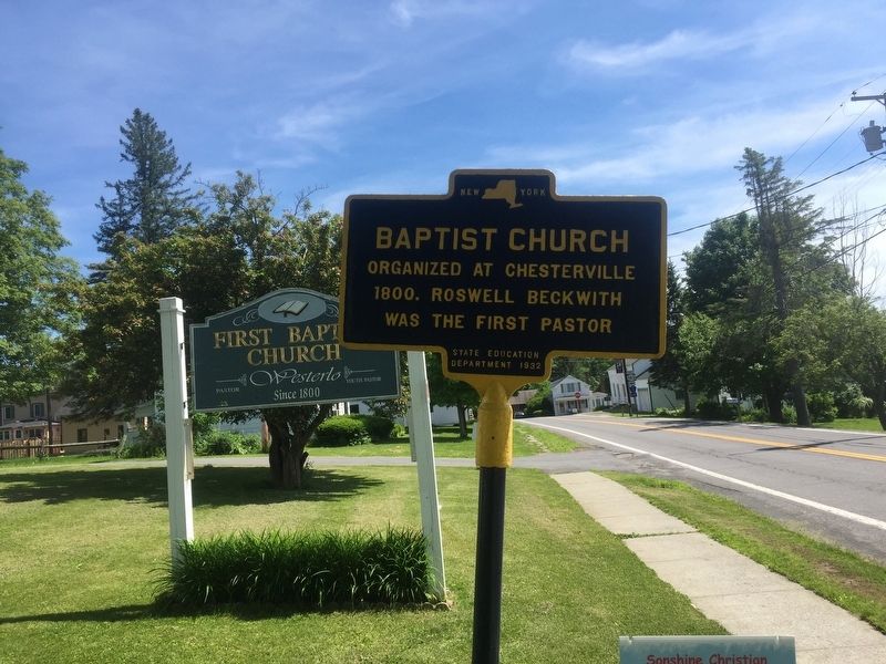 Baptist Church Marker image. Click for full size.