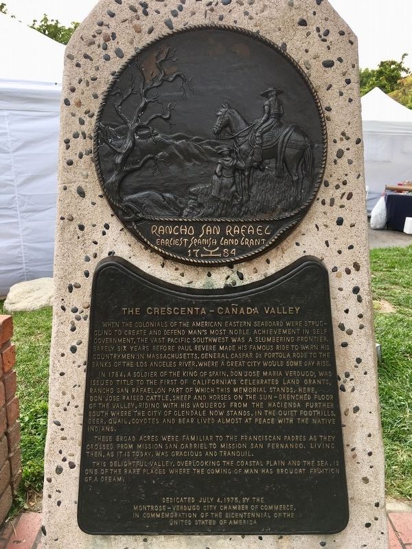 Crescenta-Ca�ada Valley Marker image. Click for full size.