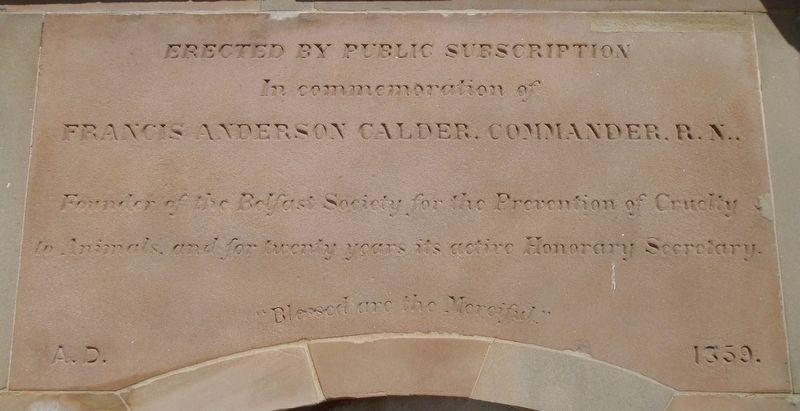 Calder Fountain Marker Inscription (Side B). Click for full size. Calder Fountain Marker Inscription (Side B) image. Click for full size.