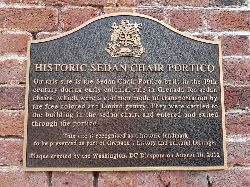 An additional nearby Historic Sedan Chair Portico Marker image. Click for full size.