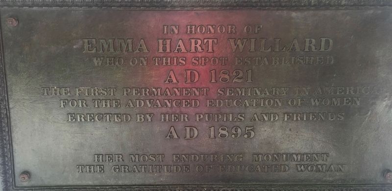 Emma Hart Willard Marker image. Click for full size.