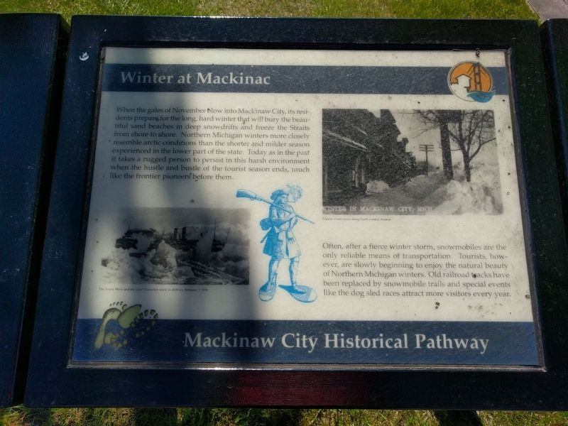 Winter at Mackinac Marker image. Click for full size.