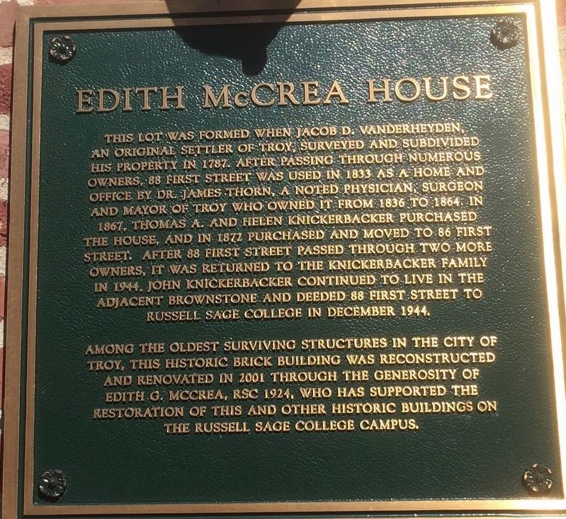 Edith McCrea House Marker image. Click for full size.