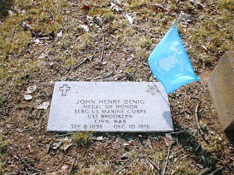 John Henry Denig-grave in Prospect Hill Cemetery image. Click for full size.