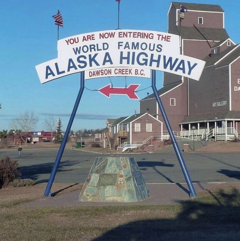 Alaska Highway - additional marker - full view image. Click for full size.