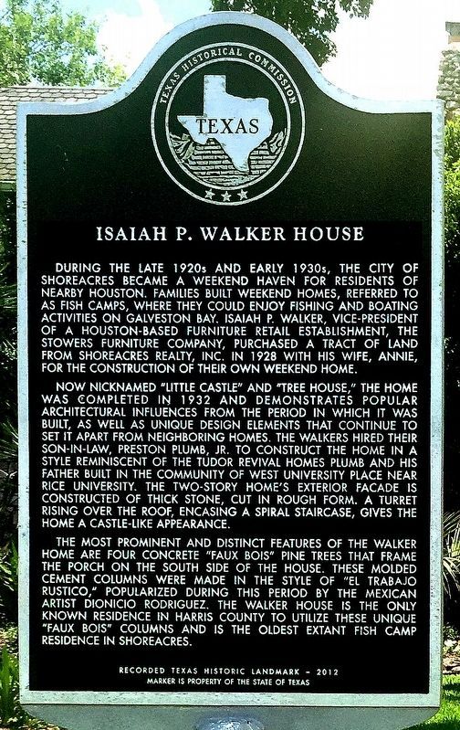 Isaiah P. Walker House Marker image. Click for full size.