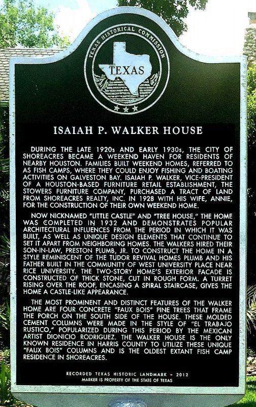Isaiah P. Walker House Marker. Click for full size. Isaiah P. Walker House Marker image. Click for full size.
