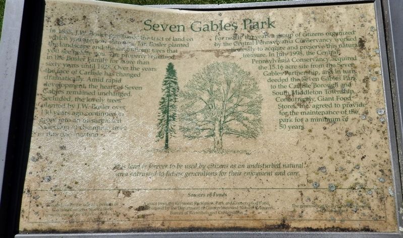 Seven Gables Park Marker image. Click for full size.